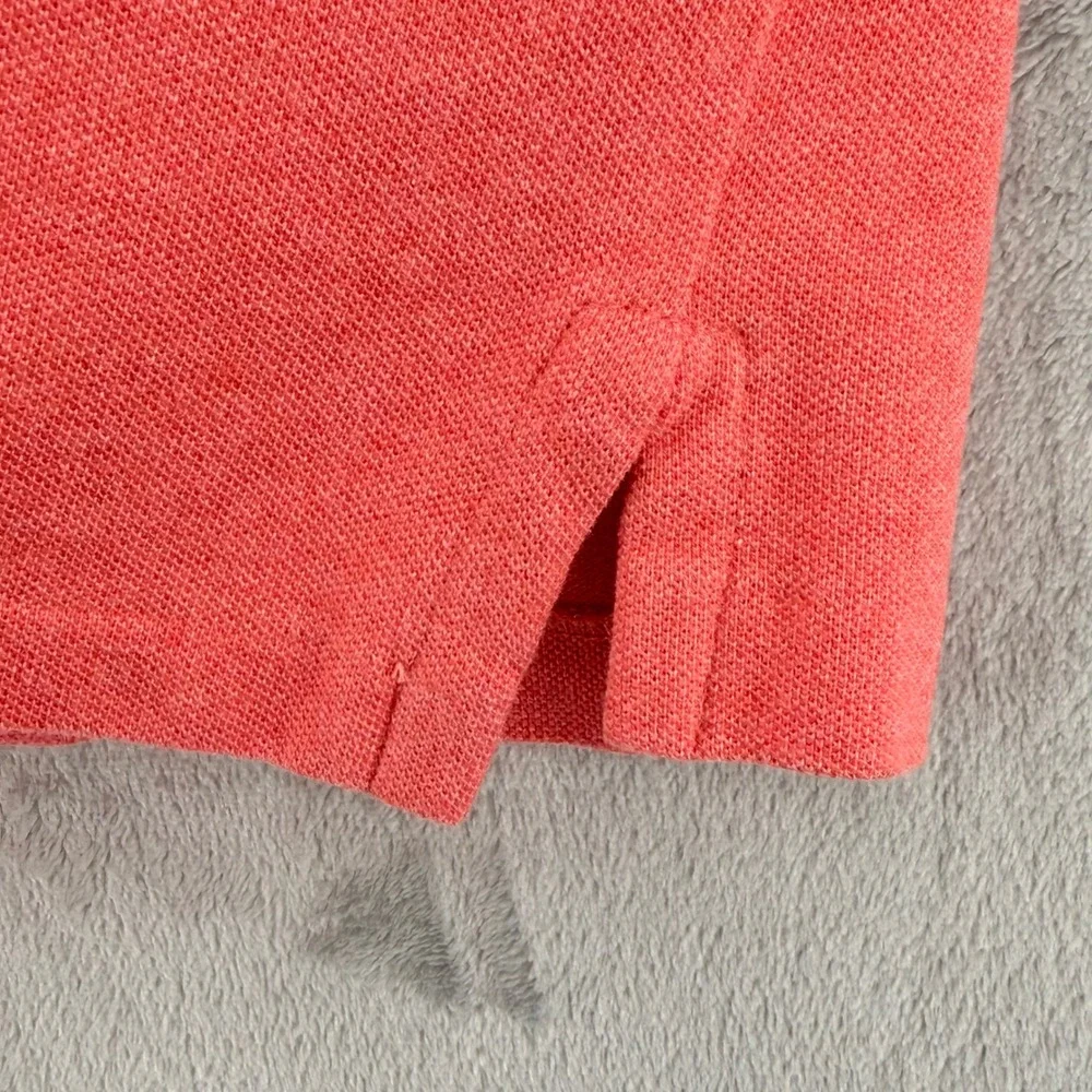 Polo Ralph Lauren Polo Shirt Mens Size M Custom Slim Fit Mesh Coral Pink NWT
